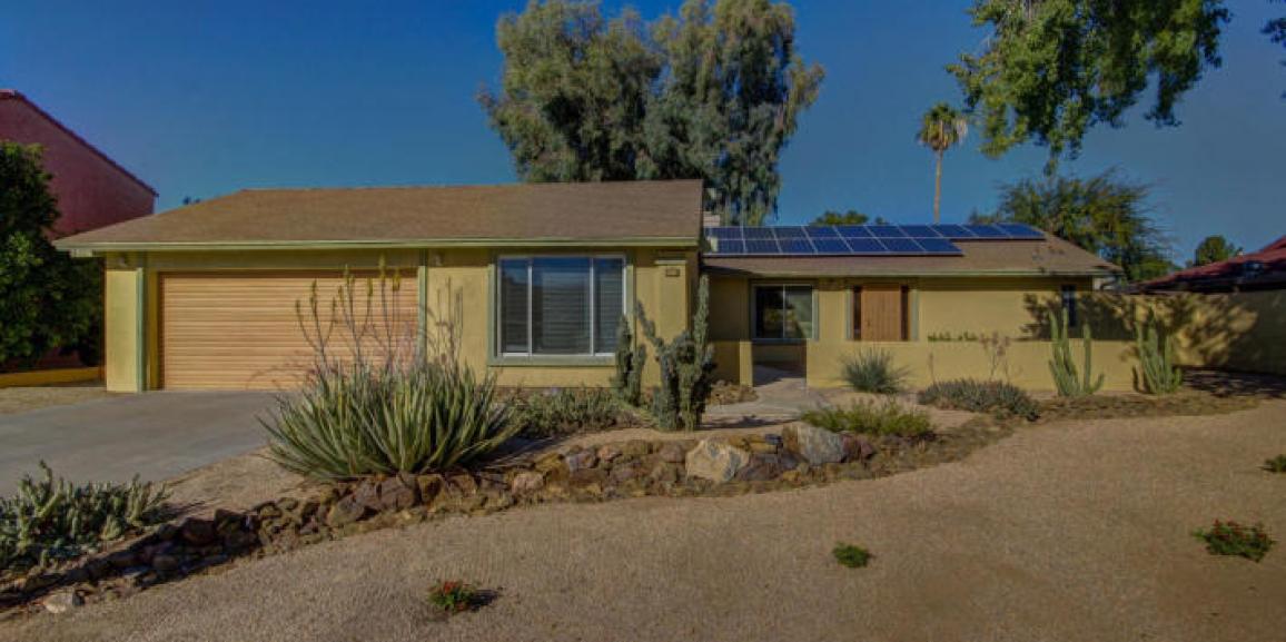 Remodeled Phoenix Home With Solar Panels